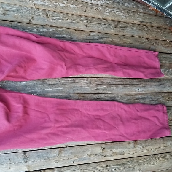 FANCY Vintage PINK BRUSHED DENIM 32 (hip)X32 Abercrombie & Fitch LOW RISE JEANS - Picture 6 of 6
